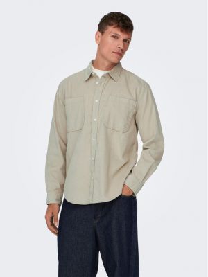Relaxed fit marškiniai kordinis velvetas Only & Sons