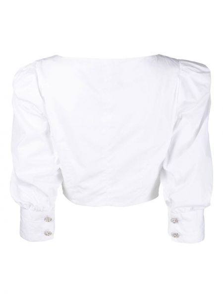 Bluzka plisowana Philipp Plein biała