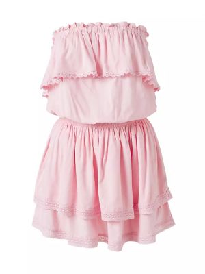 Платье мини с рюшами Melissa Odabash розовое
