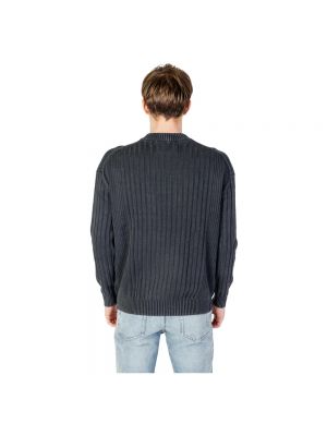Jersey de algodón de tela jersey elegante Calvin Klein Jeans negro