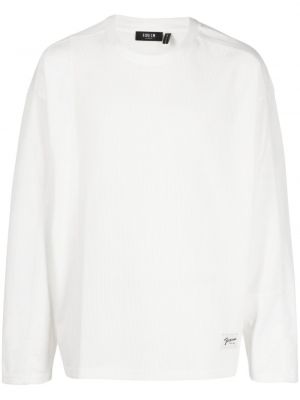 T-shirt en coton avec manches longues Five Cm blanc