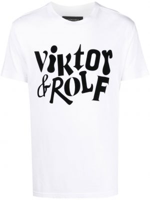 Bombažna majica s potiskom Viktor & Rolf