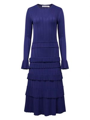 Платье миди с длинным рукавом Rachel Parcell синий