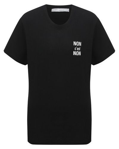 Хлопковая футболка Iro, черная