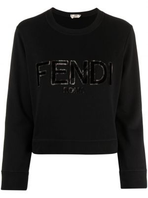Tričko Fendi Pre-owned černé