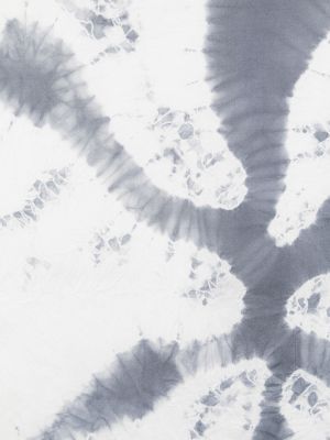 Abstrakter seiden schal mit print Suzusan grau
