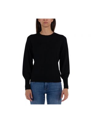 Sweter z okrągłym dekoltem Armani Exchange czarny