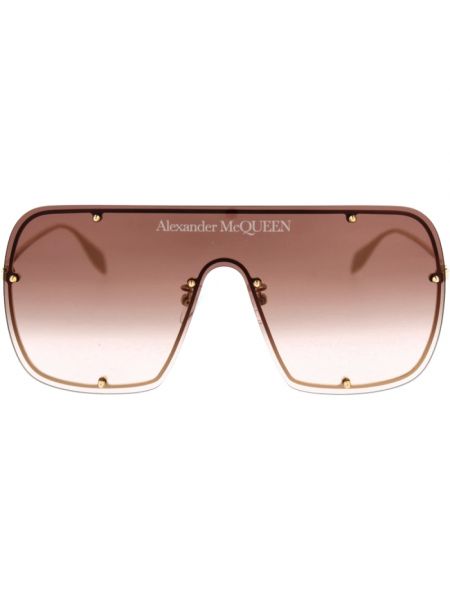 Okulary przeciwsłoneczne Alexander Mcqueen żółte