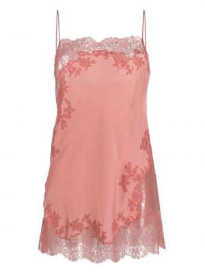 Копринена рокля Carine Gilson розово