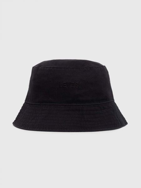 Czarny kapelusz bawełniany Levi's