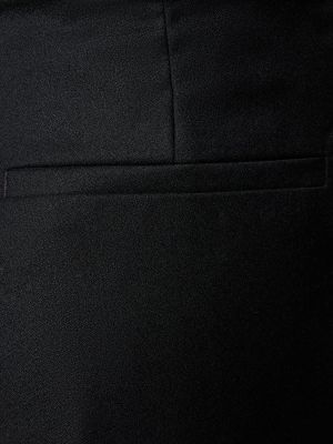 Vlněné rovné kalhoty Aya Muse černé
