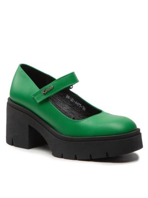 Ниски обувки Karino зелено