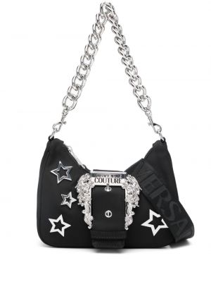 Crossbody torbica z zaponko z zvezdico Versace Jeans Couture