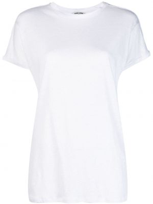 T-shirt en lin avec manches courtes Max & Moi blanc