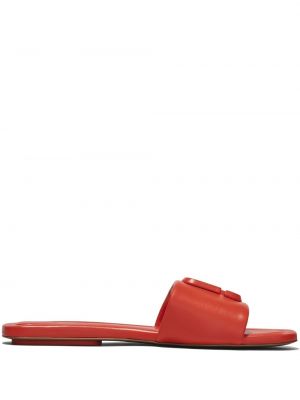 Kožené sandále Marc Jacobs červená