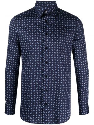 Košeľa s potlačou s paisley vzorom Etro modrá