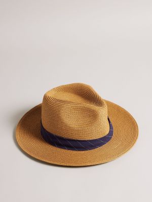 Светло-коричневая соломенная шляпа Hurrca Ted Baker коричневый