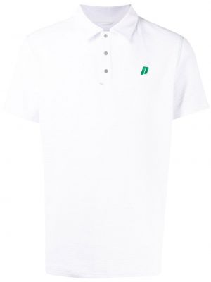 Brodert poloskjorte Reigning Champ hvit