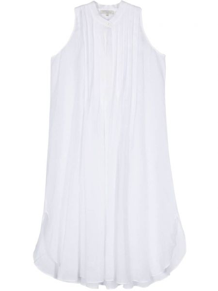 Robe évasée plissé Antonelli blanc