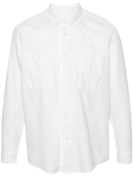 Βαμβακερό μακρύ πουκάμισο Altea λευκό