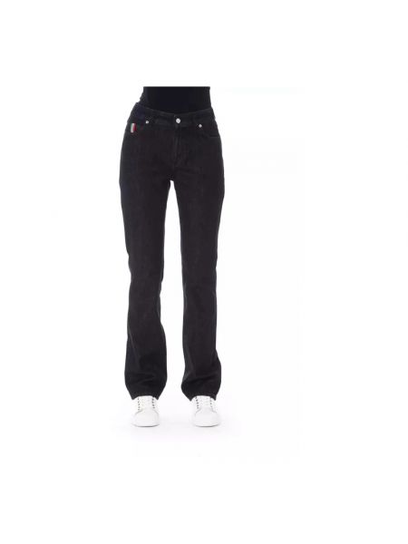 Straight jeans mit geknöpfter Baldinini schwarz