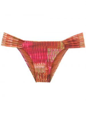 Bikini con stampa con fantasia astratta Lenny Niemeyer rosso