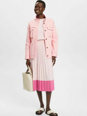 Плиссированная юбка Esprit розовая