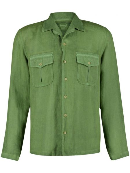 Ľanová košeľa 120% Lino zelená
