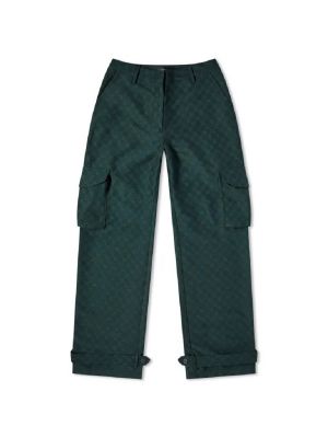 Прямые брюки Daily Paper зеленые