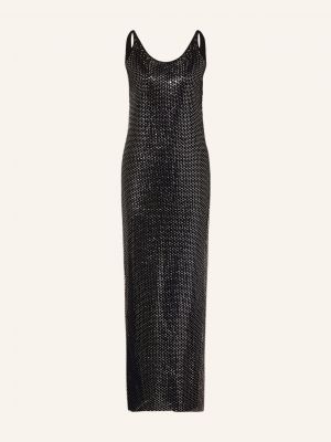 Sukienka długa z siateczką Rag & Bone czarna