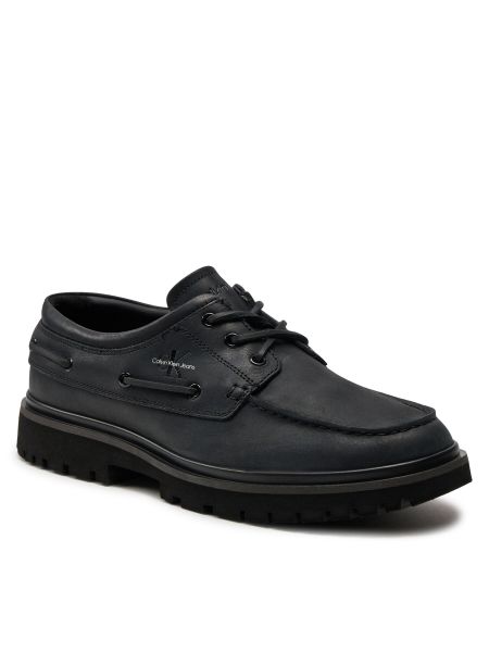 Pantofi cu șireturi Calvin Klein Jeans negru