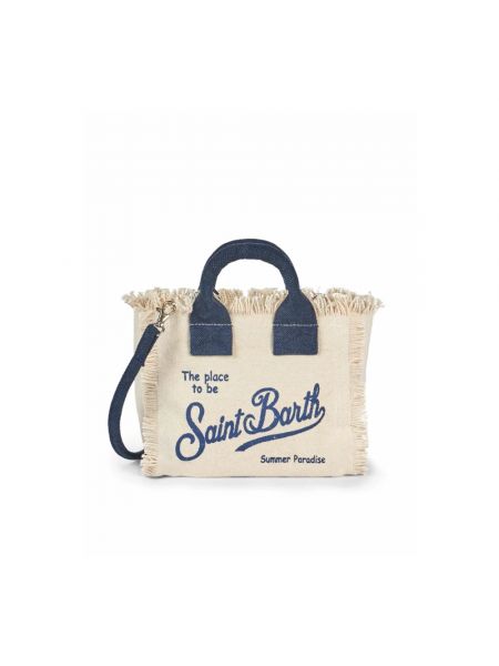 Strand shopper handtasche Saint Barth beige