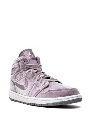 Baskets en velours Jordan Air Jordan 1 violet