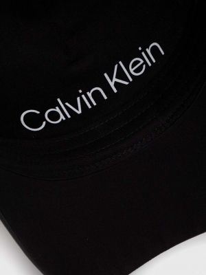 Bavlněná kšiltovka Calvin Klein černá