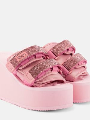 Slides con platform Blumarine rosa