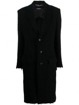 Manteau en tweed Dsquared2 noir