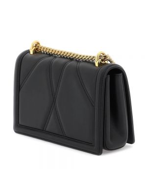 Bolso cruzado de cuero acolchada Dolce & Gabbana