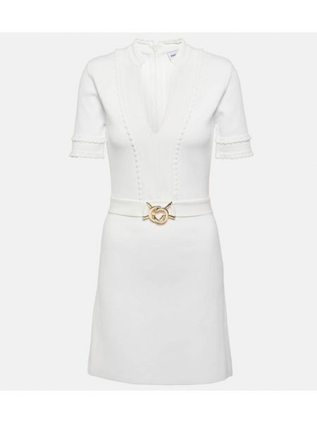 Mini vestido de punto Rebecca Vallance blanco