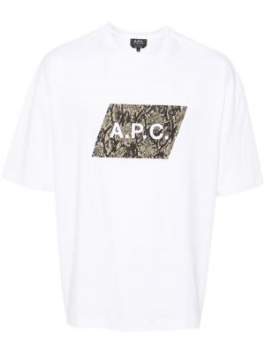 Тениска с принт A.p.c.