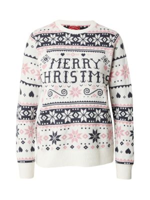Коледен плетен пуловер Sublevel сиво