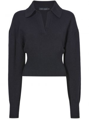 Кашмирен пуловер с v-образно деколте Proenza Schouler черно