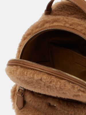 Jedwabny plecak Max Mara brązowy