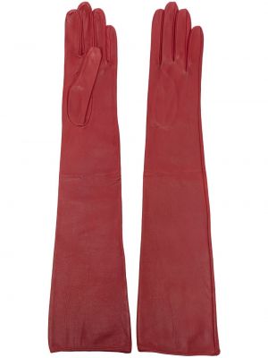 Kožené rukavice Manokhi červené