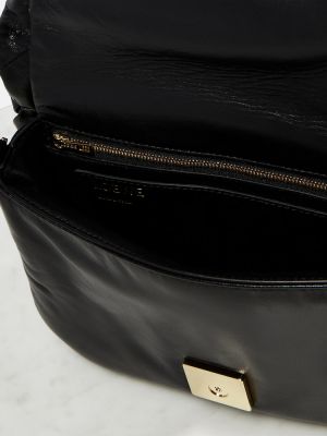 Kožená kabelka Loewe čierna