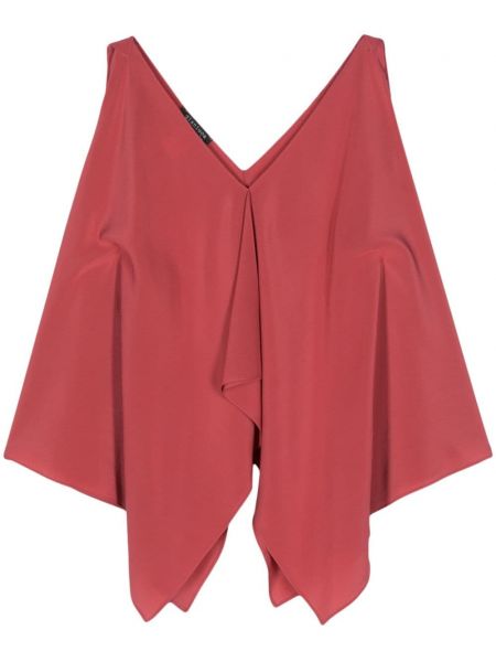 Асиметрична копринена блуза Gianluca Capannolo розово
