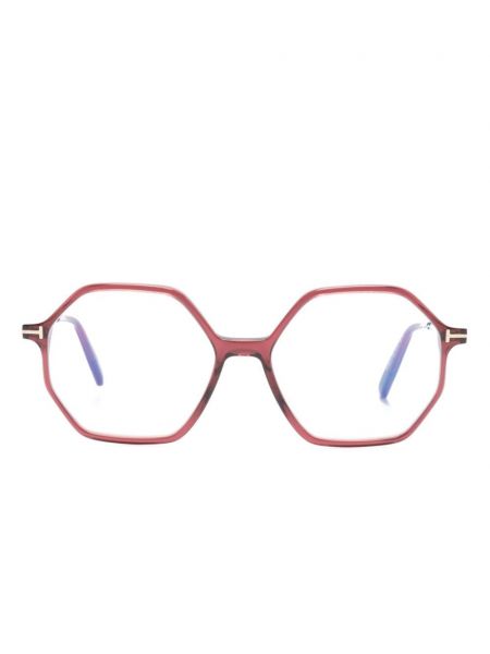 Lunettes de vue à motif géométrique Tom Ford Eyewear rose