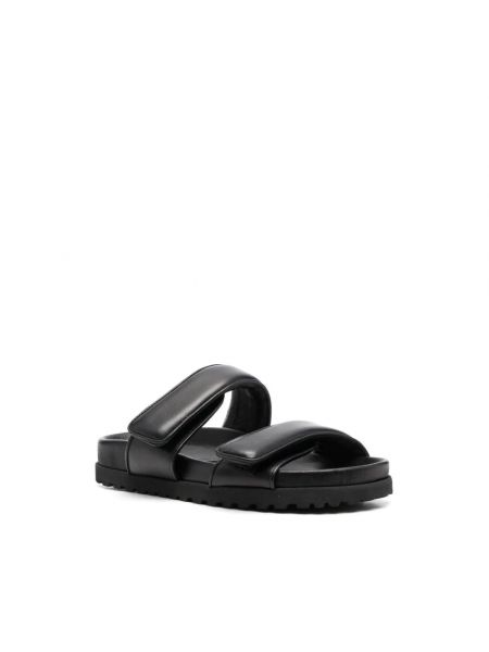 Leder sandale Gia Borghini schwarz