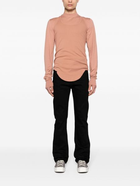 Bavlněná košile Rick Owens Drkshdw růžová