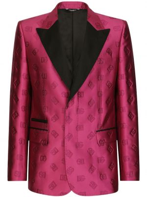 Costume à imprimé en jacquard Dolce & Gabbana rose