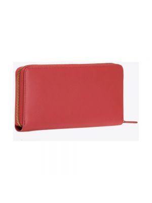 Satynowy portfel Pinko czerwony